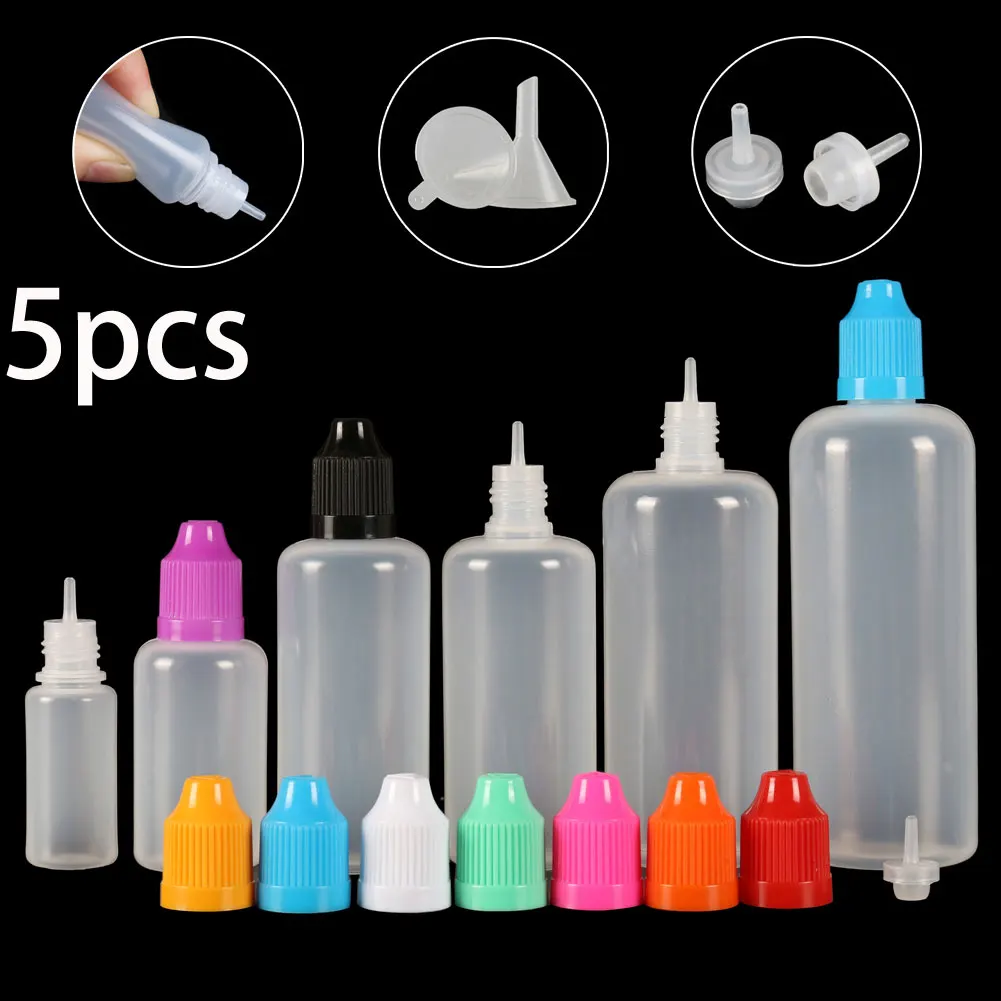 Juice Bottle Dropper - 5 STKS X 5 ML-120 ML