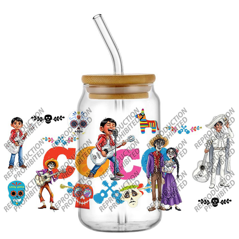 Muziek Coco Cartoonfiguur 16OZ - Rdta Tank Glass recensie en prijs