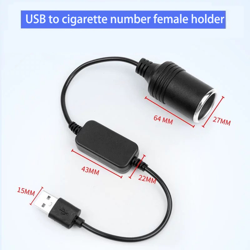 1PC 5V 2A USB naar 12V sigaret - Accessories Experts Vape recensie en prijs